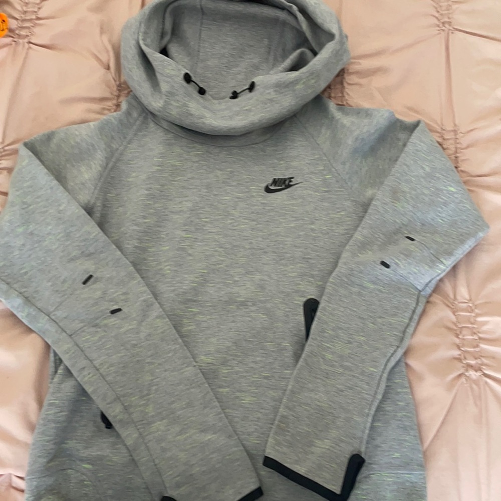 Nike tech funnel-neck hoodie